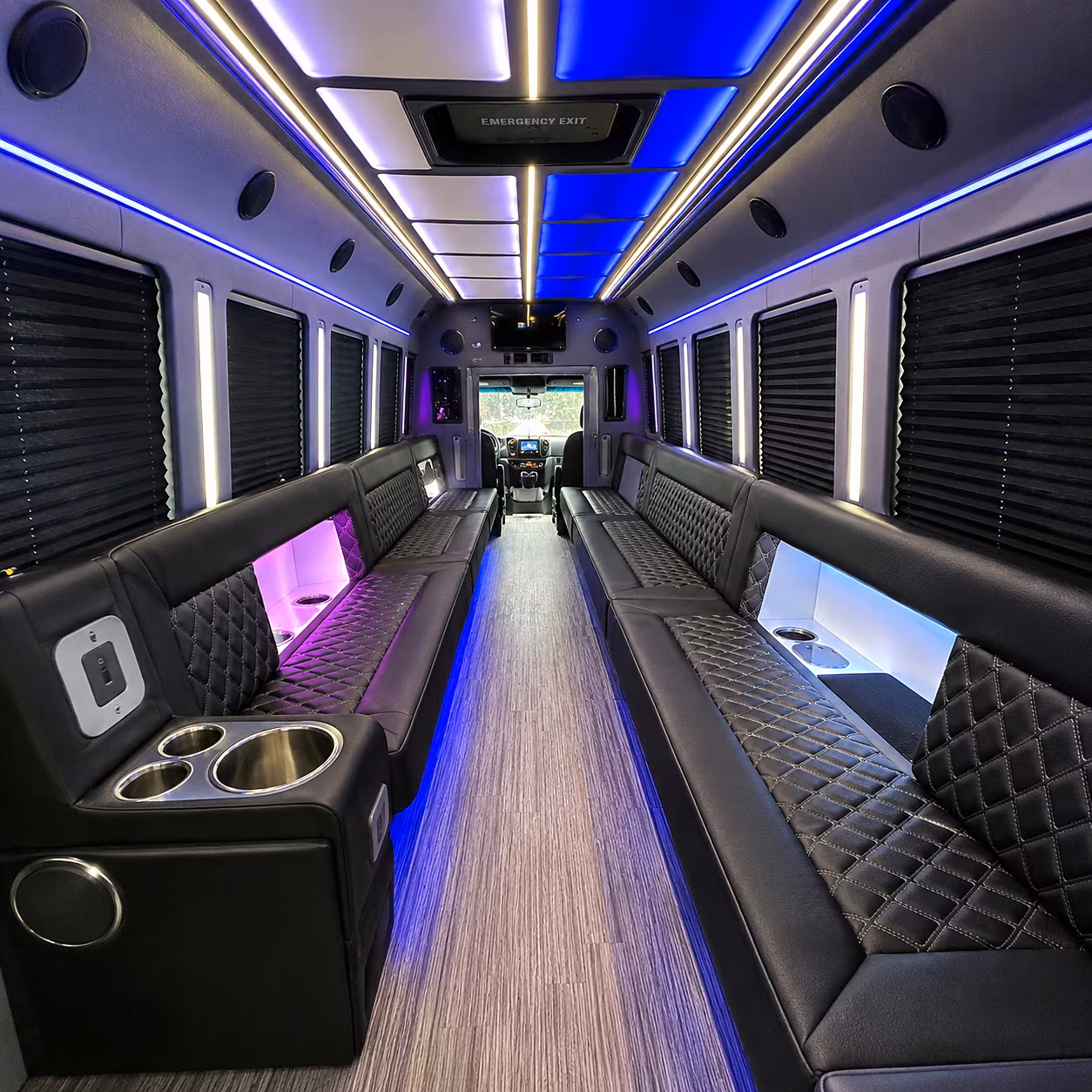 wilmington party bus rentals inside